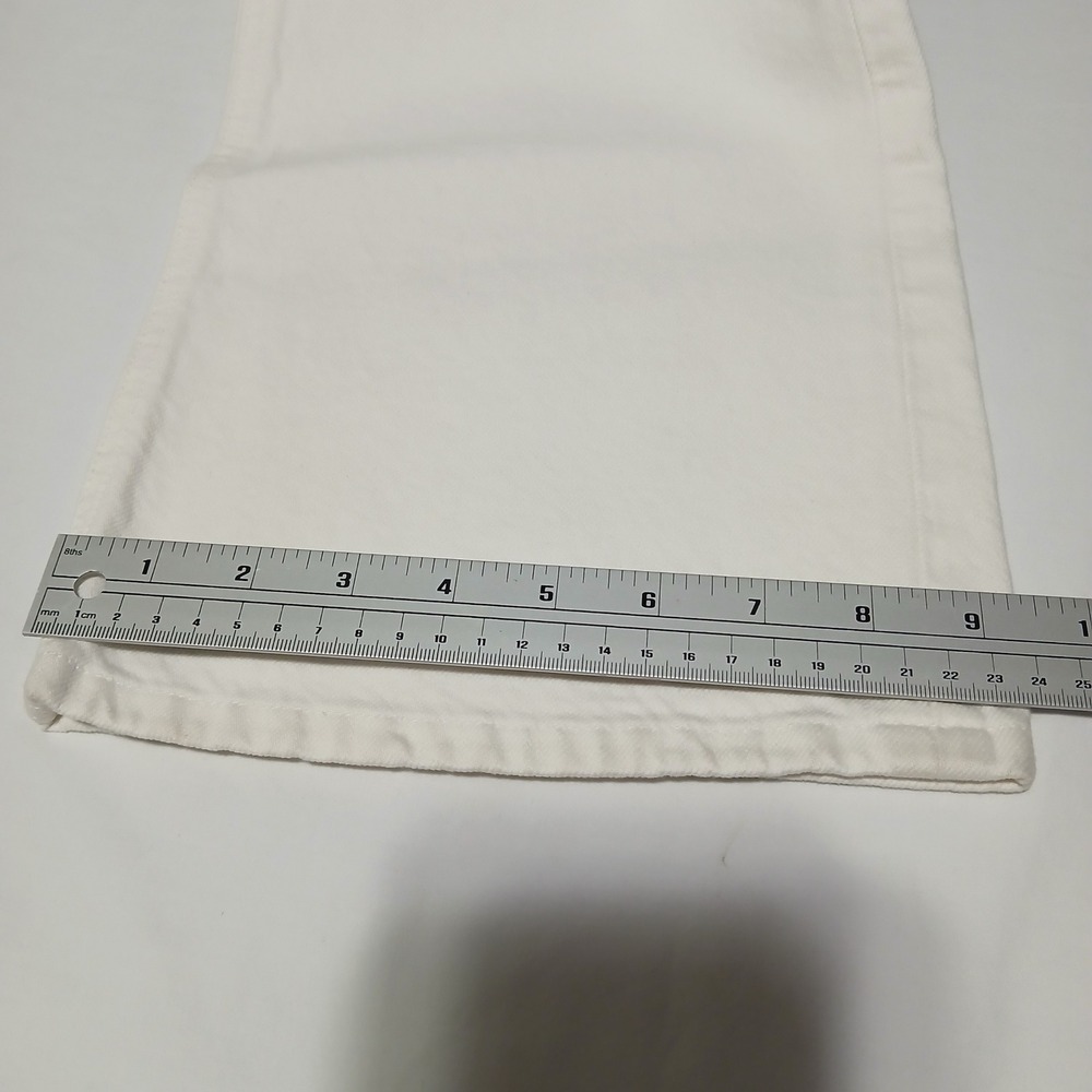 FRAME The Low Boot Jeans White Low Rise Bootcut Denim Womens - Picture 11 of 14